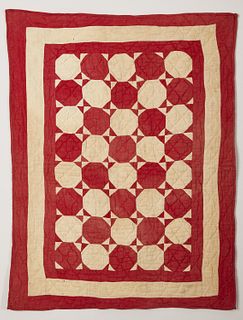 Red and White Crib Quilt
