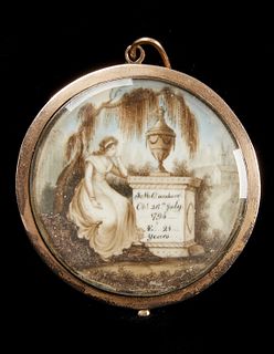 Mourning Pendant set in Gold 1794