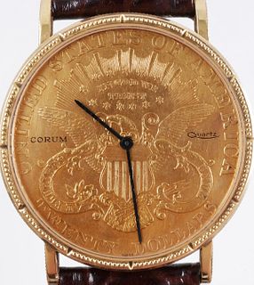 1898 Double Eagle Gold Coin Corum Quartz Watch