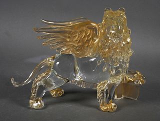 Murano Art Glass Griffon Lion of St Mark 