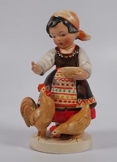 INTERNATIONAL Hummel Bulgarian Girl with Chickens 