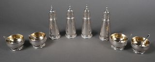 (4) Lunt Sterling Open Salts and Shakers