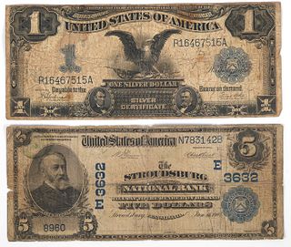 US Paper Currency Notes Silver Certificates