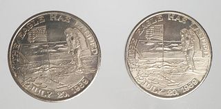 (2) APOLLO 11 Coins SPACE FLOWN