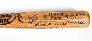 MLB Hall of Fame Players Signed Bat JSA
