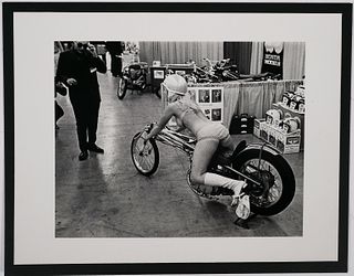 Vintage Prototype Motorcycle Photo, Honda, Model