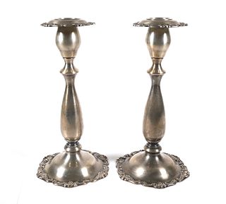 Pair FISHER Sterling Candlesticks 3310
