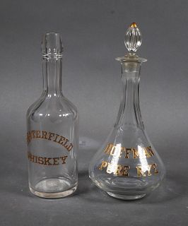 (2) Bottles Hoffman Pure Rye Chesterfield Whiskey 