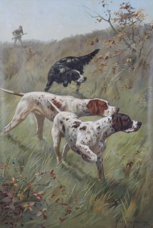 Marie Guise Newcomb Hunting Chromolithograph