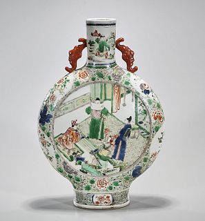 Chinese Wucai Porcelain Moonflask