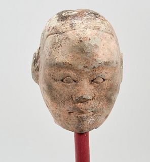 Chinese Han Dynasty Pottery Head