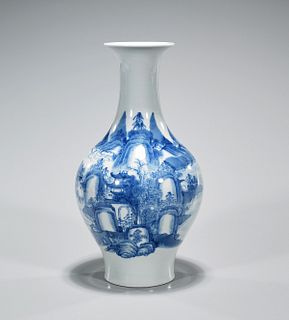 Chinese Blue & White Porcelain Vase 