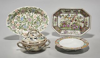 Group of Four Chinese Enameled Porcelains