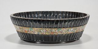 Chinese Glazed Porcelain Bamboo-Form Basin
