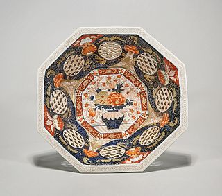 Japanese-Style Octagonal Porcelain Bowl