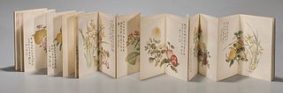 Chinese Album of Flower Paintings After Shang Xiaoyun