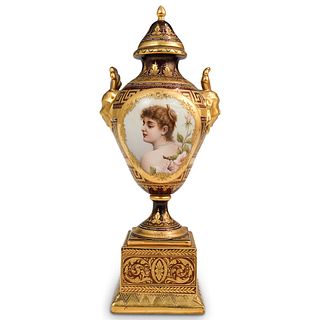 Royal Vienna Gilt Porcelain Urn