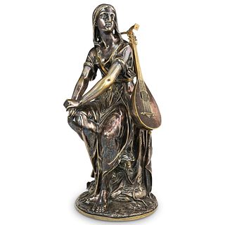 French 19th Cent. Silvered Bronze Sculpture