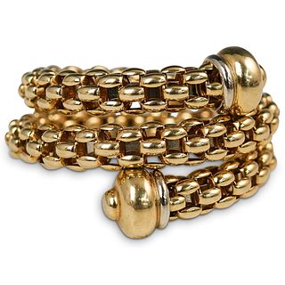 Italian 18k Gold Wrap Bracelet