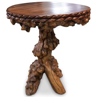Root Wood Round Dining Table