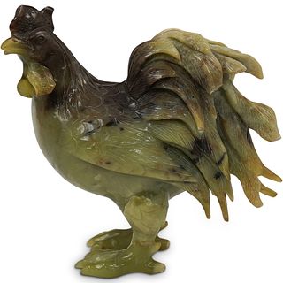 Chinese Jade Carved Rooster