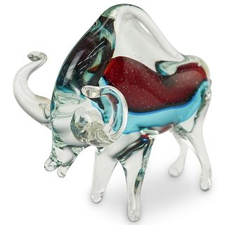 Murano Art Glass Bull "Torus "Sculpture