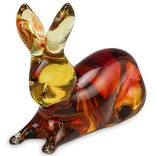 Mid-Century Kanawha Glass Rabbit