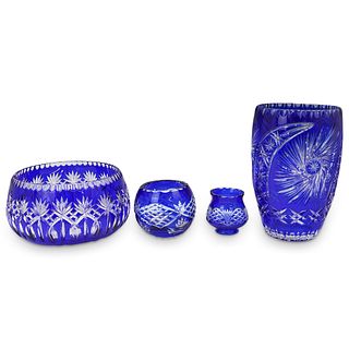 (4Pc) Cobalt Blue Crystal Grouping