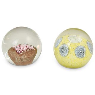 (2Pc) Pair Of Large Paperweights
