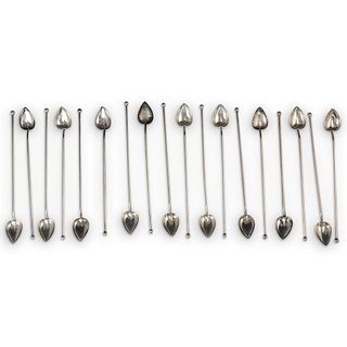 (18 Pc) Gorham Antique Sterling Silver Iced Tea Spoons.