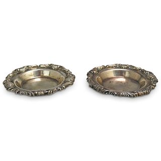Pair of Peruvian Sterling Silver Nut Dishes