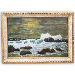 C. Westchiloff (Russia 1878-1945) Seascape Oil Painting