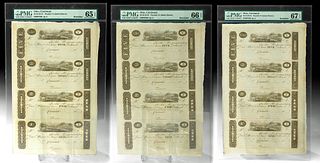 19th C. USA Paper Post Notes for James Monroe