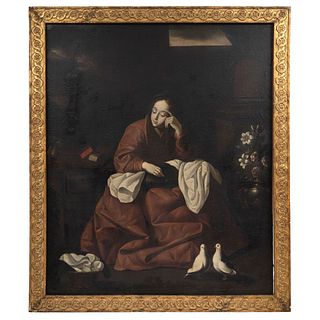 IN STYLE OF FRANCISCO DE ZURBARÁN (1598-1664) LA CASA DE NAZARETH Oil on canvas 61 x 51.1" (155 x 130 cm)
