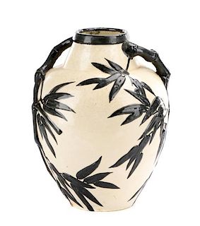 Edmond Lachenal "Japanesque" Vase, Signed