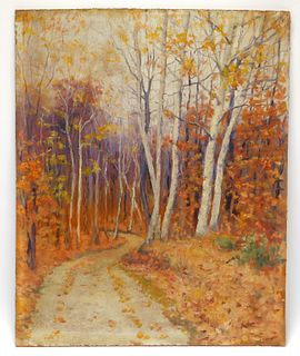 New England Impressionist Autumnal Landscape