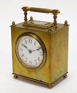 Attrib. Japy Freres Brass Carriage Clock
