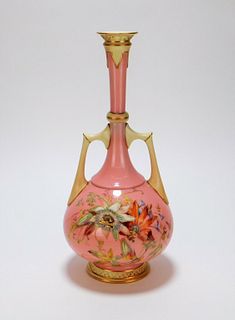 Royal Worcester Reticulated Porcelain Vase