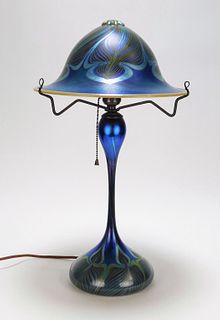 Carl Radke for Phoenix Studios Art Glass Lamp