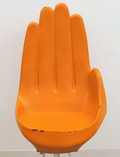European Touch Ltd. Orange Hand Chair