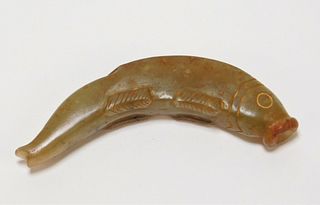 Chinese Ming Dynasty Carved Hardstone Fish