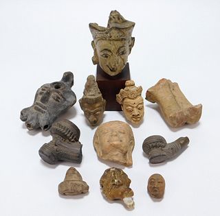 11PC Chinese Thai S.E. Asia Pottery Fragment Group