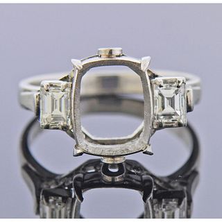 Platinum Diamond Ring Setting 