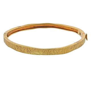 H. Stern 18k Gold Diamond Bangle Bracelet 