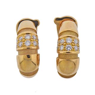 Mauboussin 18k Gold Diamond Earrings 