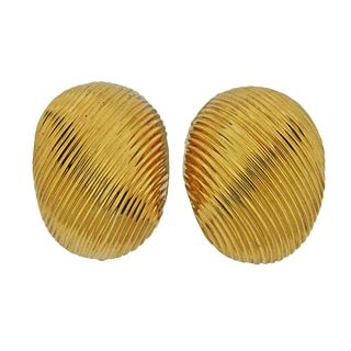 Tiffany & Co 1980s 18k Gold Earrings