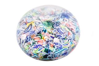 Fine French Scramble End of Day Glass Paperweight