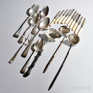 Group of English Sterling Silver Flatware