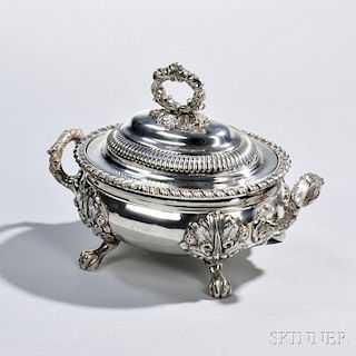 George III Sterling Silver Sauce Tureen and Cover