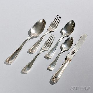 Partial Tiffany & Co. Colonial   Pattern Flatware Service